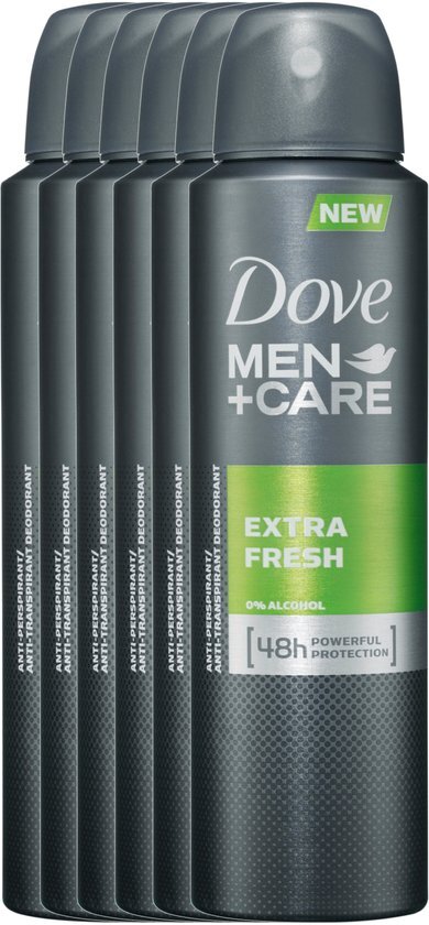 Dove Men+Care Extra Fresh Deodorant - 6 x 150 ml - Voordeelverpakking