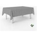 ECOMMERC3 Vichy Tafelkleed, vuilafstotend, rechthoekig, 140 x 140 cm, Vichy tafelkleed, extra zacht en waterdicht, donkergrijs