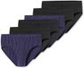 Schiesser Slips 95/5 Mannen Gestreept Katoen/Elastaan 6 Stuks M Schwarz/Blau1