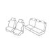 Set Superior Set stoelhoezen - zwart/rood - compatibel met Ford Fiesta 3p (11/02>08/08)