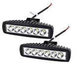 Willpower 2PCS 15CM 18W Led Werklampen voor Tractor Led Lichtbalk 12V 24V Offroad Rijdende Lichten Spot Mistlamp Led Light Bar Voor Vrachtwagen Tractor Auto Boot 4x4 ATV