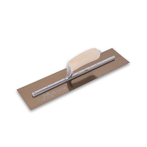 Marshalltown Vlakspaan - 406x102mm - Goudstaal - Gebogen Houten Handvat