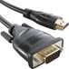 KabelDirekt HDMI-naar-VGA-adapterkabel – 1m