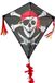 Spiderkites Eddy Jolly Roger 40006 Zwart 75 x 75 cm