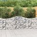 Maison Exclusive - Geknoopte gaasbakken, 3 stuks, 200x30x80/100 cm, verzinkt staal