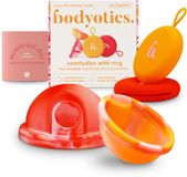 Bodyotics - Herbruikbare Menstruatie Discs - Menstrual Discs met Trekring - Maat S & L - Oranje - 2 stuks