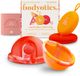 Bodyotics - Herbruikbare Menstruatie Discs - Menstrual Discs met Trekring - Maat S & L - Oranje - 2 stuks