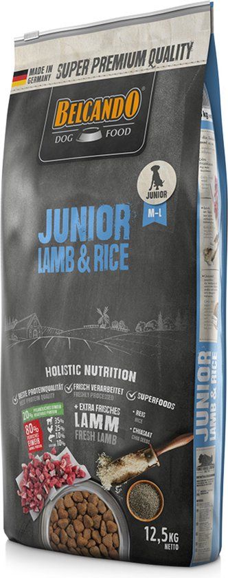 Belcando Junior - Hondenvoer - Lam Rijst 12.5 kg