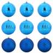 vidaXL Kerstbal Set XL Blauw Kunststof Ø 15 cm