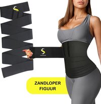 Shapewear Waist Trainer Corset - Zwart - One Size - Unisex