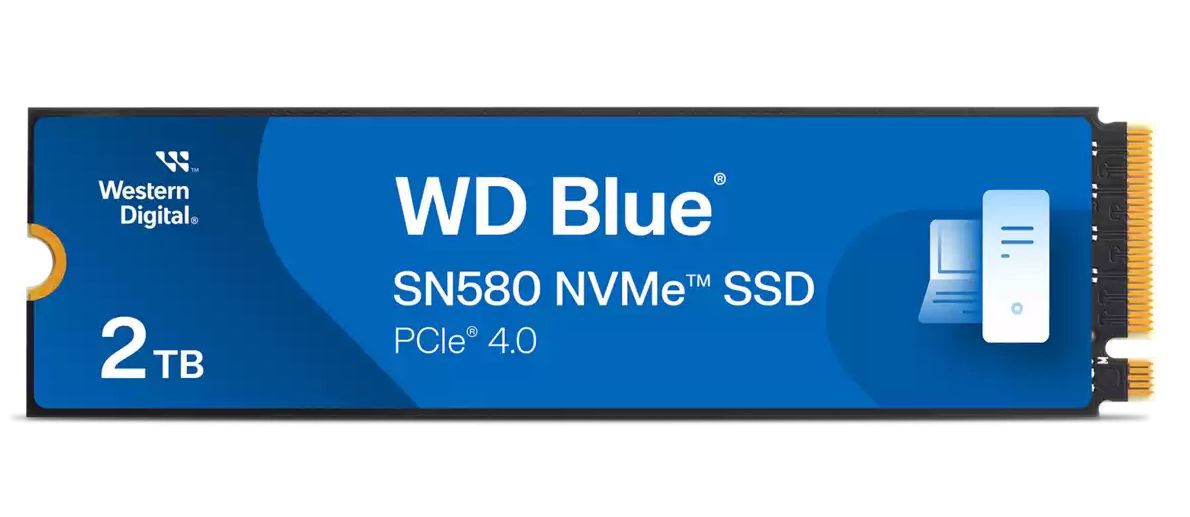 Western Digital Blue SN580 2TB NVMe PCIe Gen4 M.2 SSD