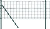 vidaXL Euro-hek - met grondbevestiging - 10 x 0,6 m - PVC-Coated Staal - Groen