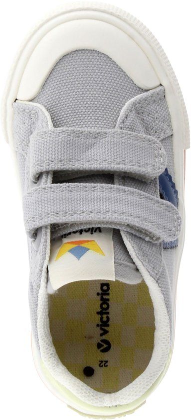 Victoria Kras Sneakers Kinderen Unisex Grijs Klittenband Maat 30