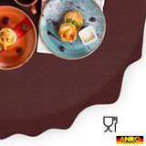 ANRO Tafelkleed Effen linnenlook Meerkleurig Ovaal 220x140cm Rechte rand Afwasbaar Waterafstotend