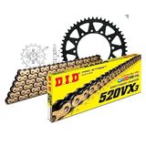 Kettingset DID Kettingset staal 520VX3 / 112 eindeloos voor Honda XR R 600 cc bj. 1988-1990