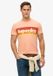 Superdry Terrain Logo Stripe Relaxed T-shirt Korte Mouwen M Mannen Papaya Punch Pink Slub
