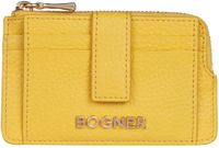 Bogner Leren Kaarthoes Andermatt Elli Purse Yellow Geel