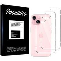 Phonillico® iPhone 15 Gehard Glas Achterkant [Pack 2]