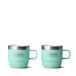 YETI Rambler Expresso mok, vacuüm geïsoleerde roestvrijstalen stapelbare mok, zeeschuim, 2 stuks 6 oz (177 ml)