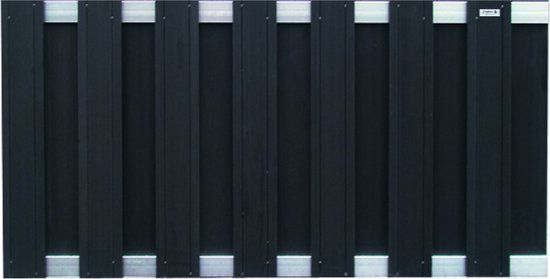 Intergard Tuinscherm schutting composiet zwart 180x93cm