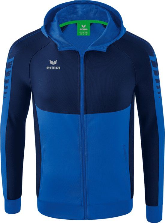 Erima Six Wings Trainingsjack Kinderen - New Royal / New Navy - Maat 140
