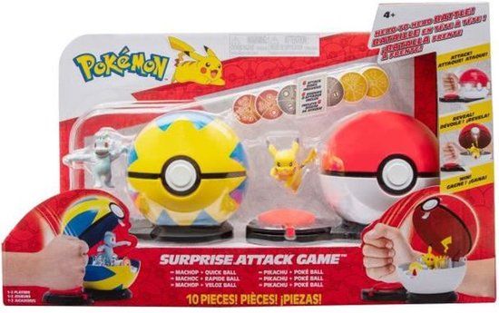 Bandai Pokemon Poké Ball Surprise Attack - Actiefiguur - Veelkleurig