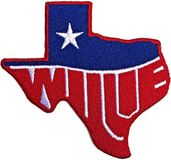 Rock Off Willie Nelson - Texas Patch - Blauw/Rood