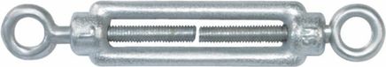 Amig - Spanbout oog-oog Mod.30125 van verzinkt staal - Dubbel oog, ideaal voor het spannen van staalkabels of draden, zonneschermen, zeilen of schaduwdoeken - Afmeting: bout M5 x 70 mm - Zilver