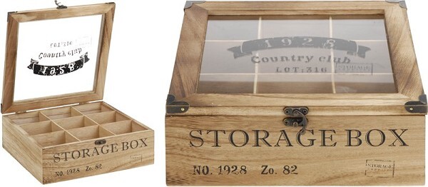 - Theedoos Storage Box 9 vaks