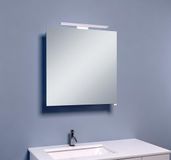 Wiesbaden Luxe spiegelkast + Led verlichting 60x60x14cm - Aluminium