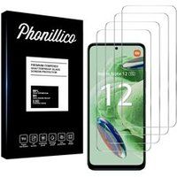Phonillico® Gehard glas voor Xiaomi Redmi Note 12 5G [Pack 4] Glasfolie Screenprotector