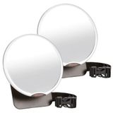 Diono Easy View, instelbare achterbankspiegel, zilver (verpakking van 2)