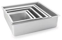 Ibili Extra Hoge Rechte Vierkante Vorm 12.50x10 Cm Zilver