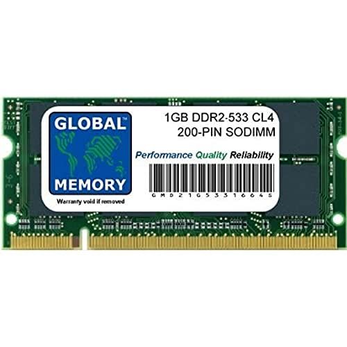 GLOBAL MEMORY 1 GB DDR2 533 MHz PC2-4200 200-PIN SODIMM Memory Ram voor Powerbook G4 (DDR2-versie)