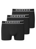 Schiesser 3PACK Shorts zwart - 95/5 - Heren