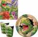 Merkloos Enfants Fête de dinosaures - dressage de table - set de vaisselle - pour 16 enfants - assiettes / gobelets / serviettes - en carton