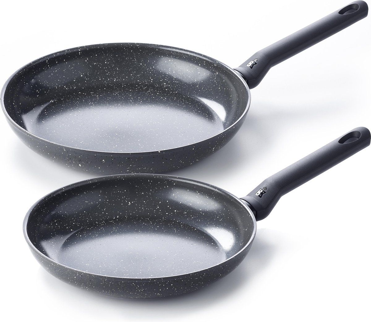 BK Universe Koekenpannenset - 24 en 28 cm - Inductie - Zwart