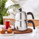 Karaca Belinay Medium Theepot Set - Zwart - 2.6L - RVS - Vaatwasserbestendig