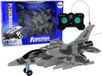 Lean toys Chasseur militaire télécommandé Avion radiocommandé lumières grises
