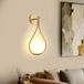 Lampe murale moderne avec abat-jour sphérique en verre pour l'intérieur