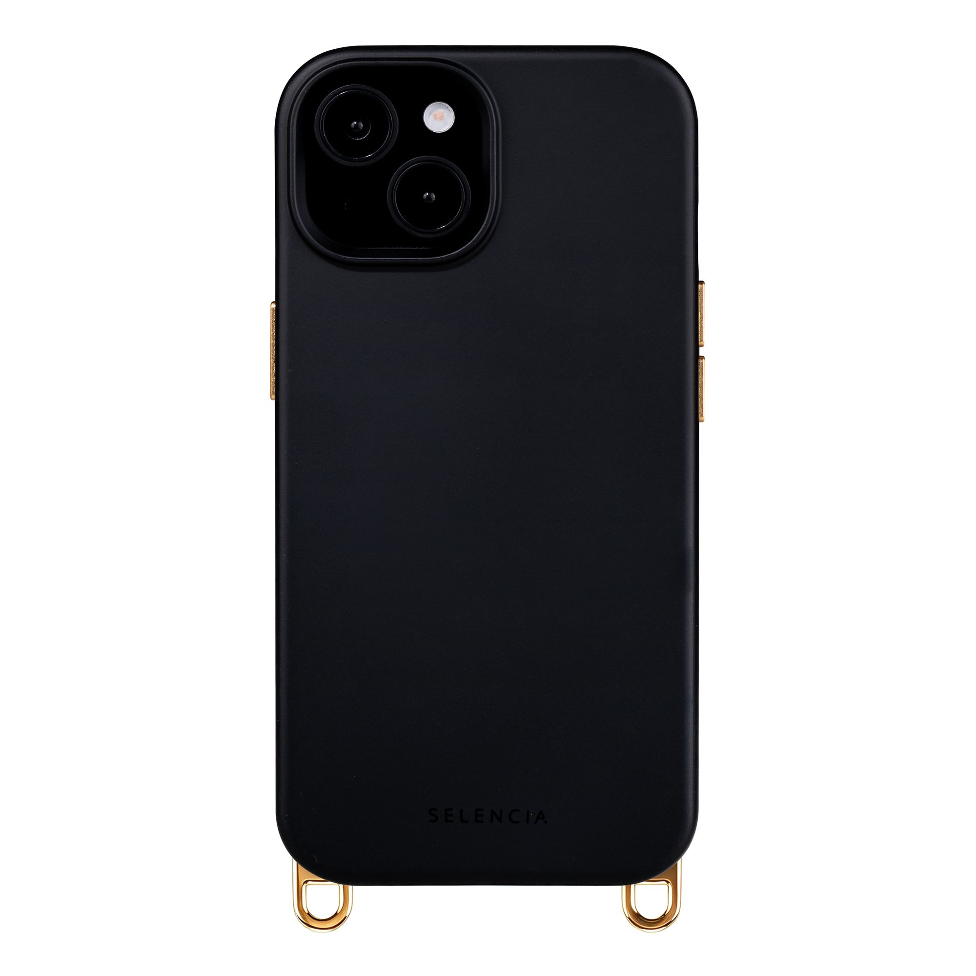 Selencia Rivièra MagSafe Backcover met afneembare haakjes Apple iPhone 14 / 13 - Velvet Black