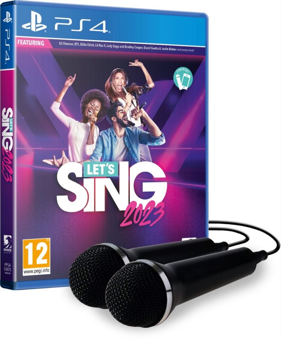 Plaion Let's Sing 2023 + 2 Microphones - PlayStation 4