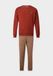 Emporio Armani Pyjama lang lichtbeige / bruin / roestrood