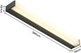 Lindby Ulisan applique murale LED pour salle de bain angulaire 58,8 cm