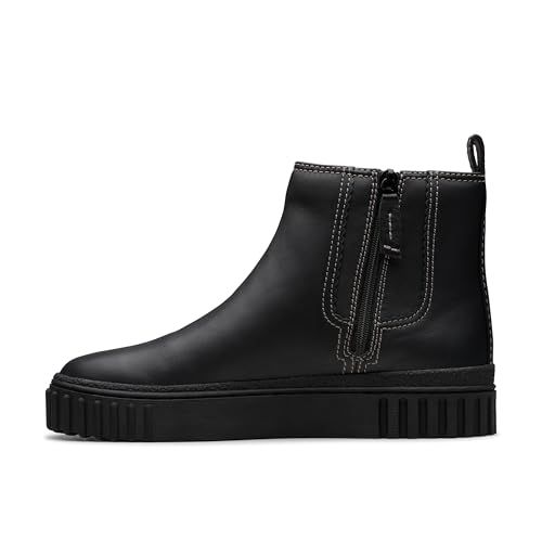 Clarks Mayhill Top Womens Black Leather, 5