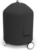 Merkloos Kogelgrillhoes - Robuust Waterdicht en UV-bestendig - Voor Weber Premium Houtskoolgrills - 57 cm - Zwart
