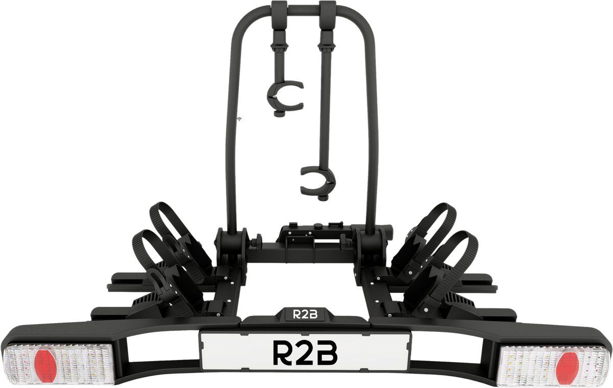 R2B Fietsendrager Auto - 2 (Elektrische) Fietsen - Inklapbaar én Kantelbaar - 60 KG Draagvermogen - 13 Polig