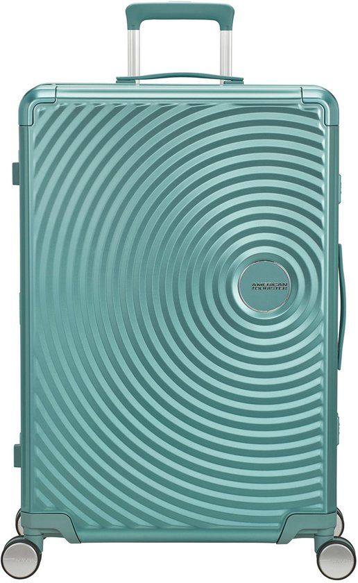 American Tourister Soundbox Alu Spinner 75 / 28 TSA Trolley Dusty Turquoise 77cm
