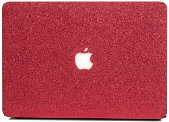 Lunso - cover hoes - MacBook Air 13 inch A1932/A1989 - Glitter rood