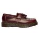 Dr. Martens Mocassins à pampilles Adrian en cuir Orleans mocassins rouge, taille : 40